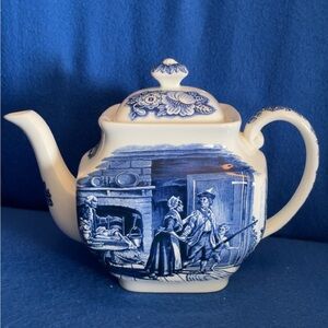 Staffordshire Liberty Blue tea pot